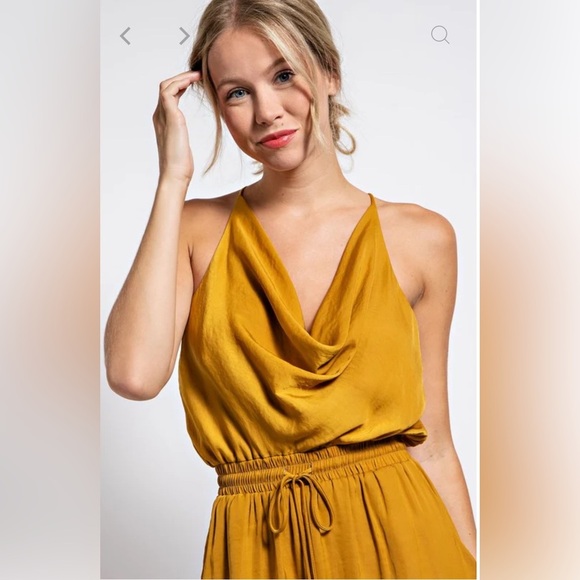 NWT Huddy Mustard Jumpsuit - Picture 2 of 13